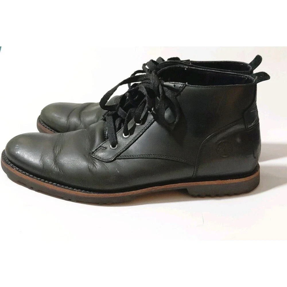 Timberland Men’s Leather Kendrick Chukka Waterproof Ankle Black Boots Size 9